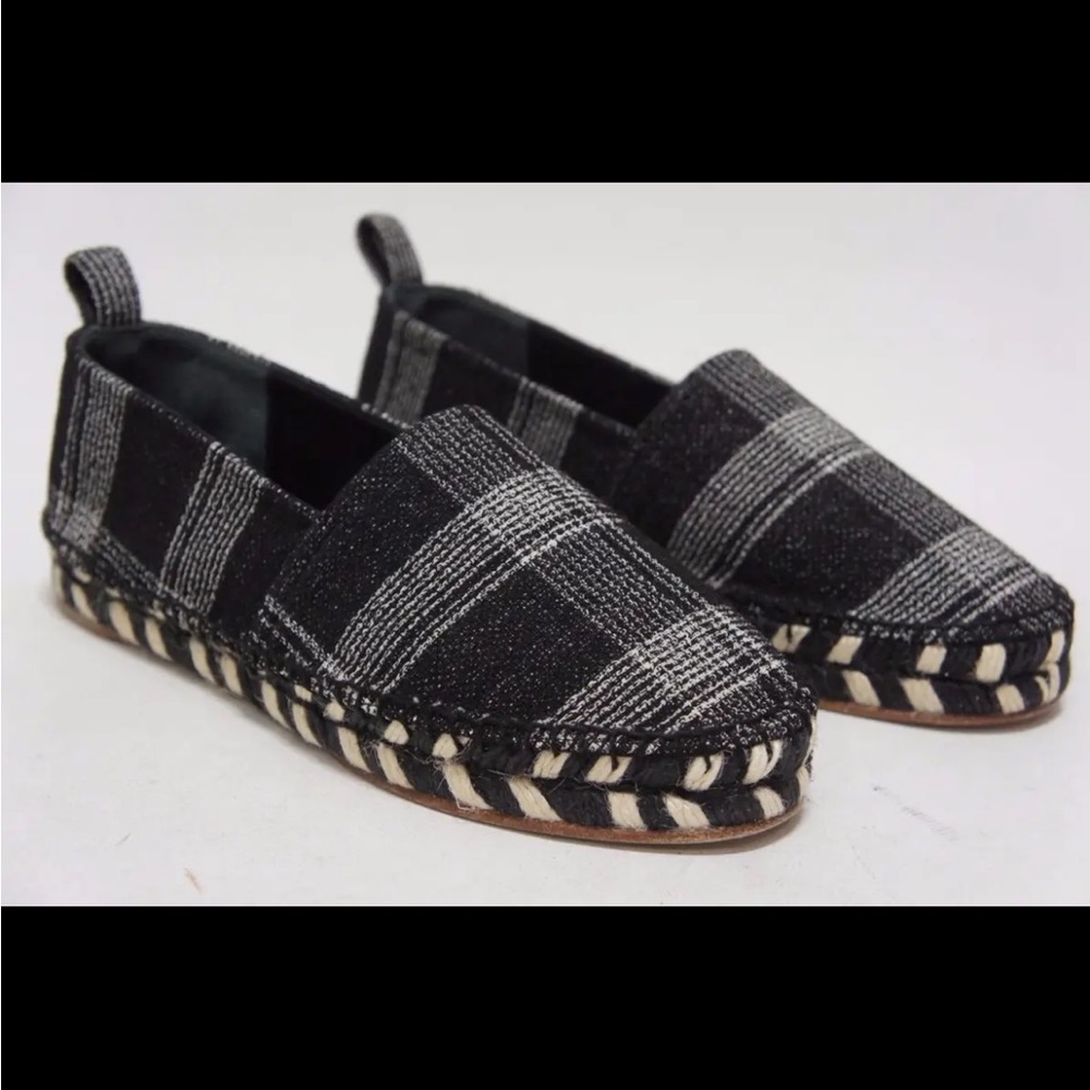 PROENZA SCHOULER TARTAN plaid espadrilles flats $495